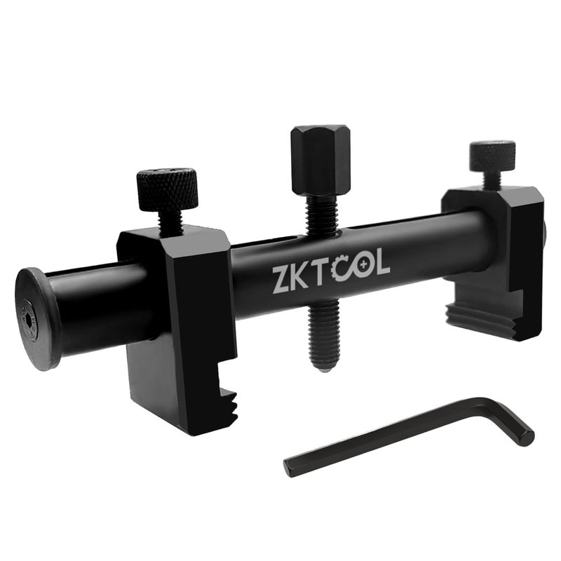 ZKTOOL Universal Ribbed Drive Crankshaft Pulley Puller, Kit for Pulley Size from 35mm-160mm in Diameter,Kit for V-Ribbed Belt Pulleys On Crankshafts,Alternators, Air Conditioning Units,Water Pumps. - Image 1
